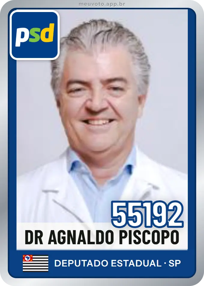 Carta de Dr Agnaldo Piscopo, número 55192, PSD