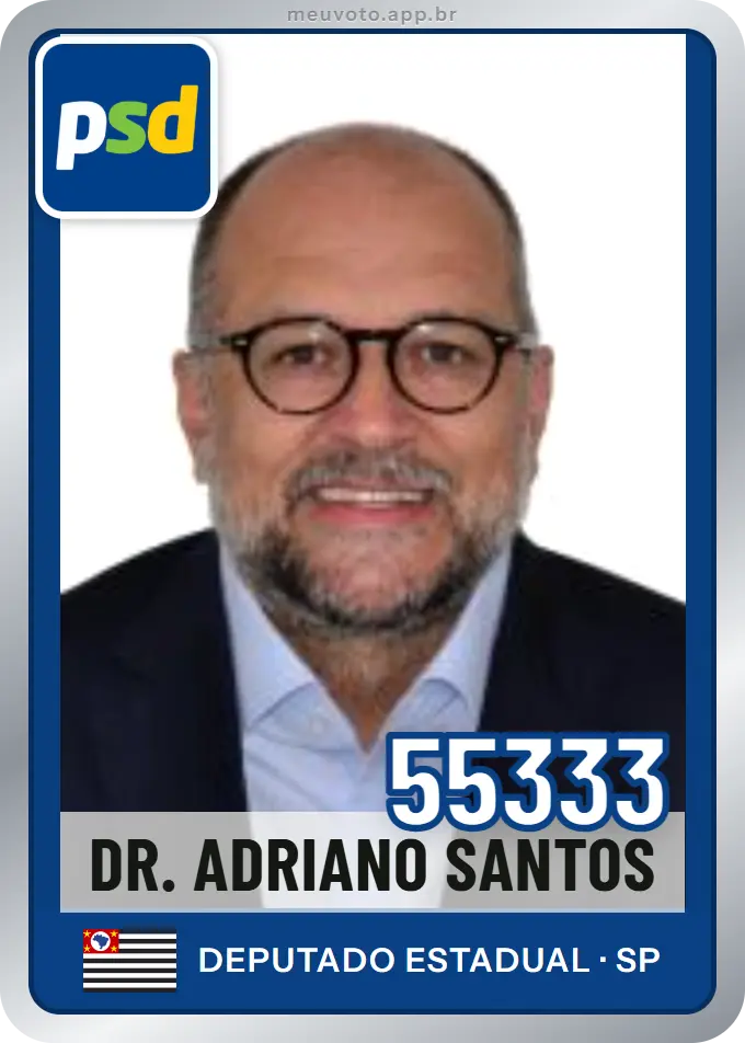 Carta de Dr. Adriano Santos, número 55333, PSD