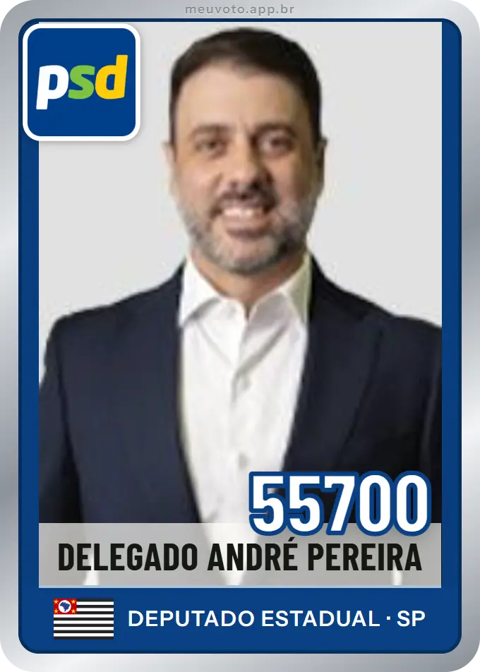 Carta de Delegado André Pereira, número 55700, PSD