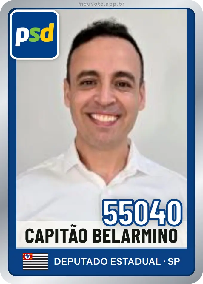 Carta de Capitão Belarmino, número 55040, PSD