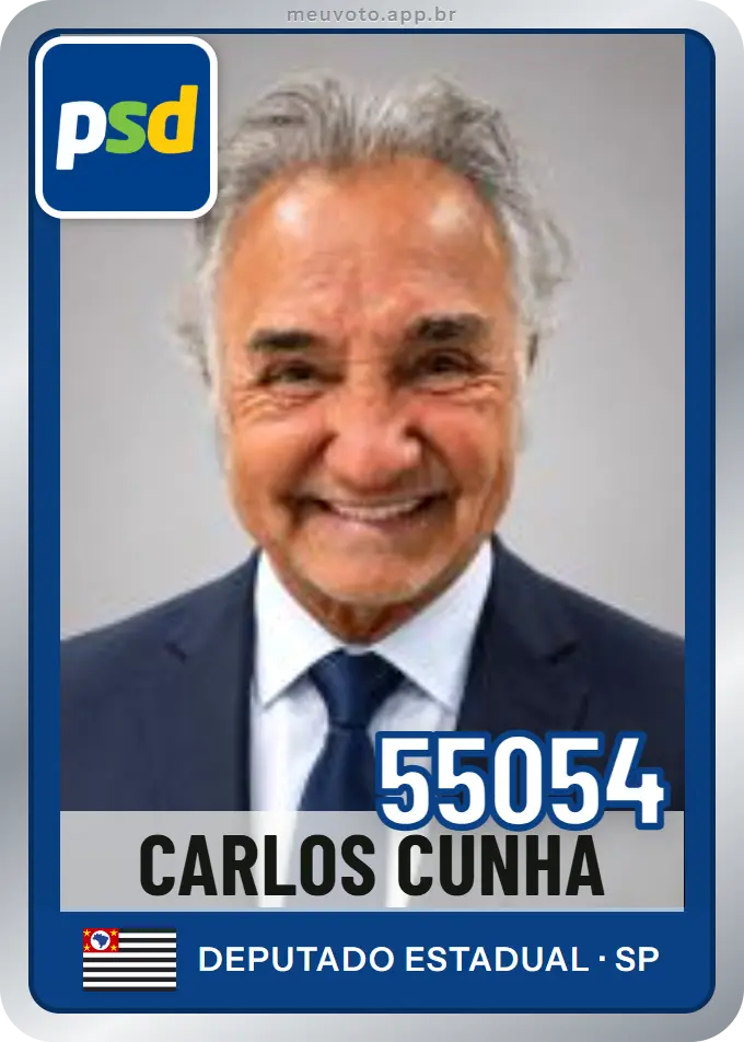 Carta de Carlos Cunha, número 55054, PSD
