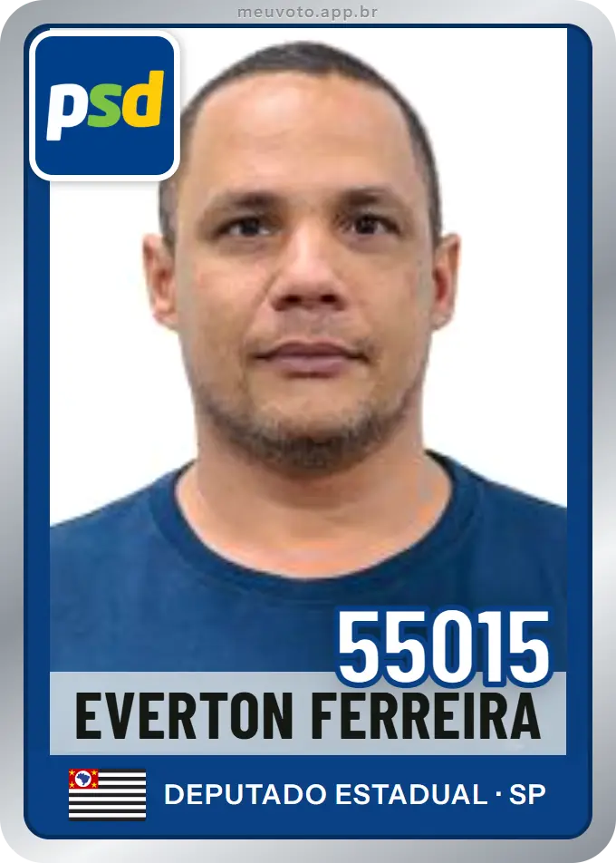 Carta de Everton Ferreira, número 55015, PSD