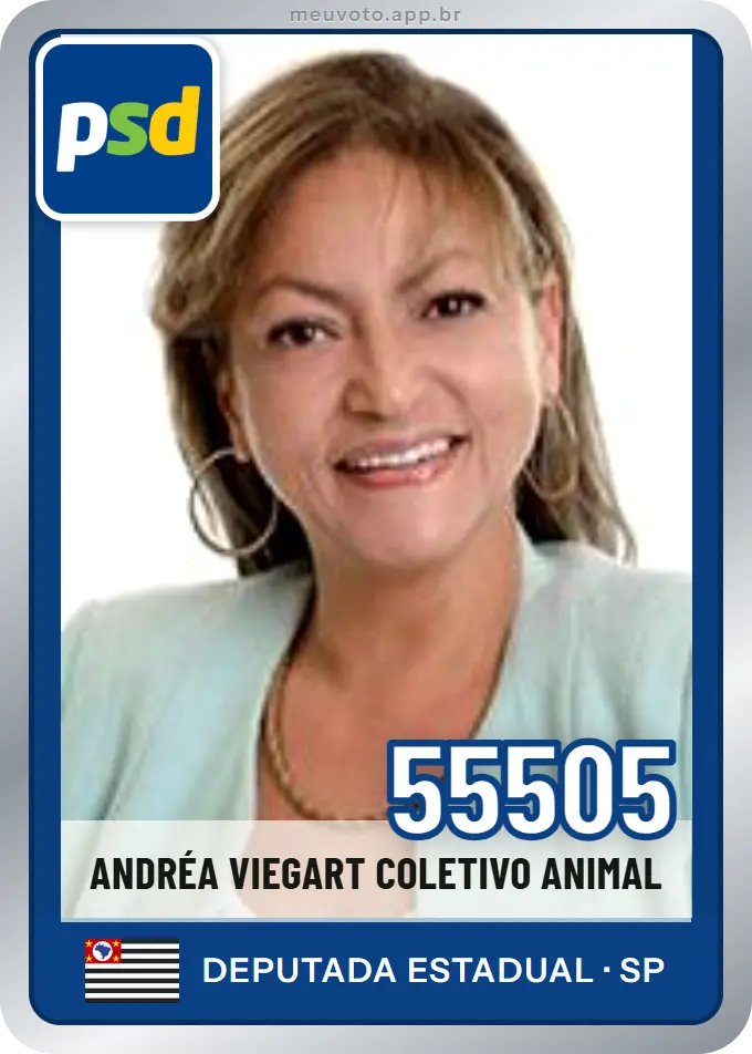 Carta de Andréa Viegart Coletivo Animal, número 55505, PSD