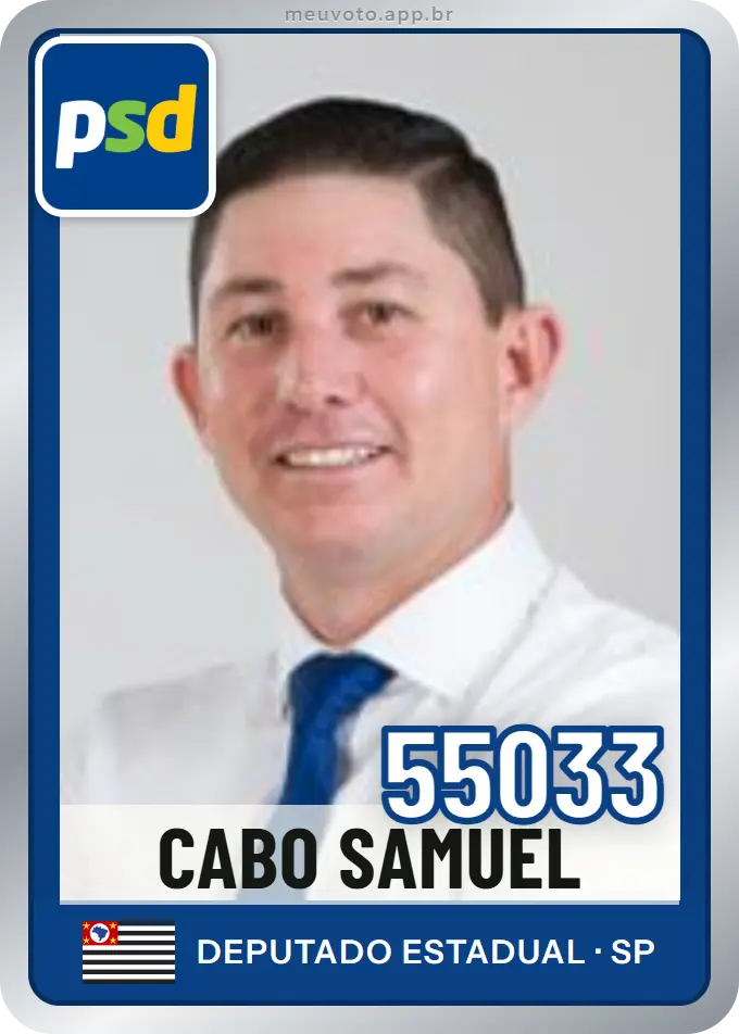 Carta de Cabo Samuel, número 55033, PSD
