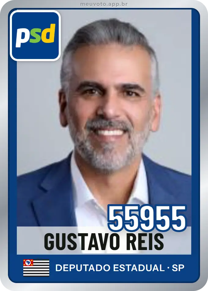 Carta de Gustavo Reis, número 55955, PSD