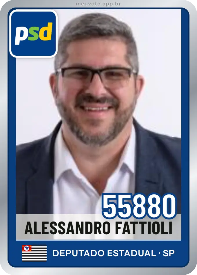 Carta de Alessandro Fattioli, número 55880, PSD