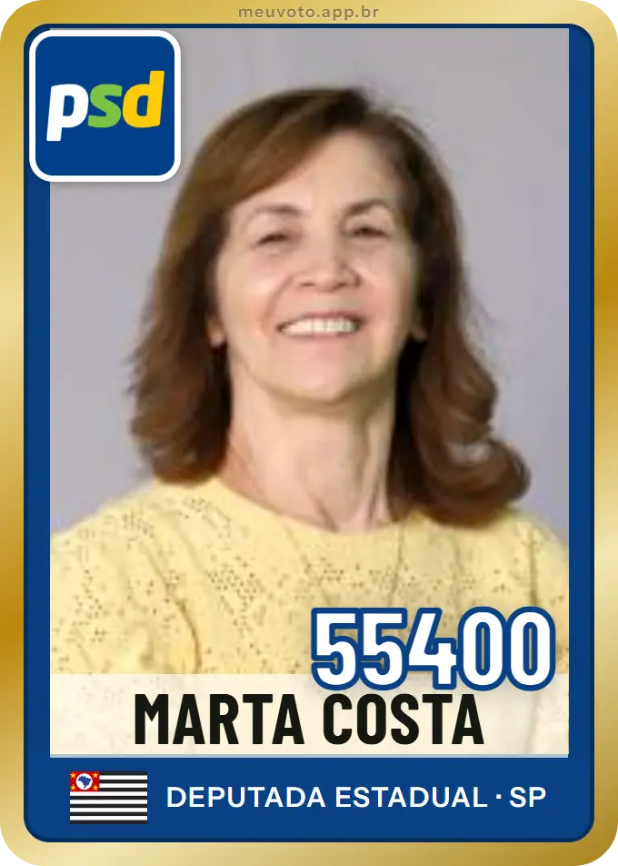 Carta de Marta Costa, número 55400, PSD