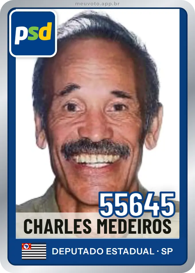 Carta de Charles Medeiros, número 55645, PSD