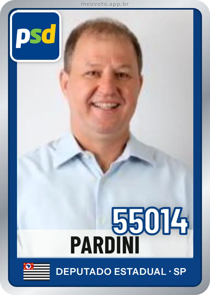 Carta de Pardini, número 55014, PSD