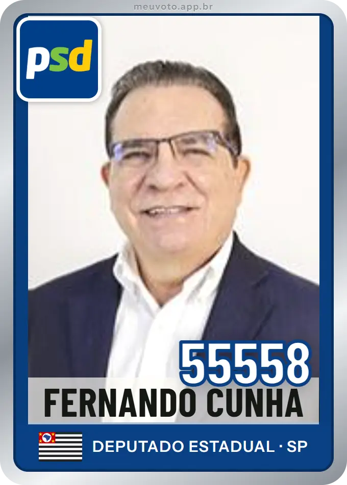 Carta de Fernando Cunha, número 55558, PSD