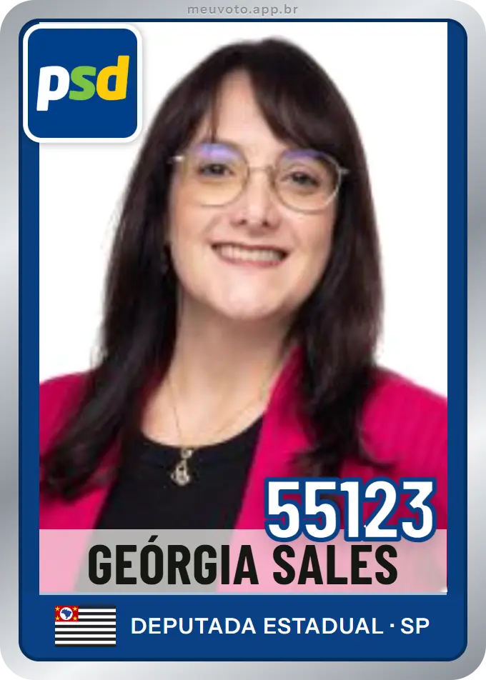Carta de Geórgia Sales, número 55123, PSD