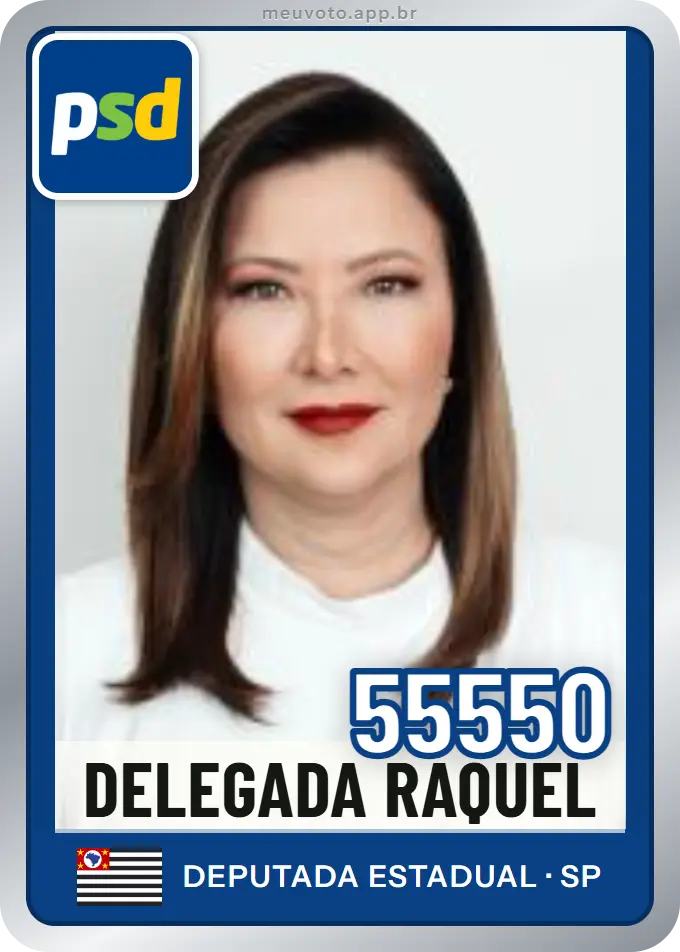 Carta de Delegada Raquel, número 55550, PSD