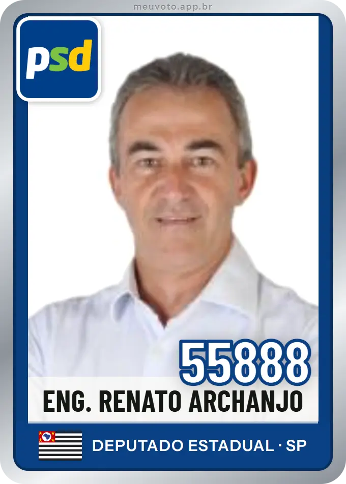 Carta de Eng. Renato Archanjo, número 55888, PSD