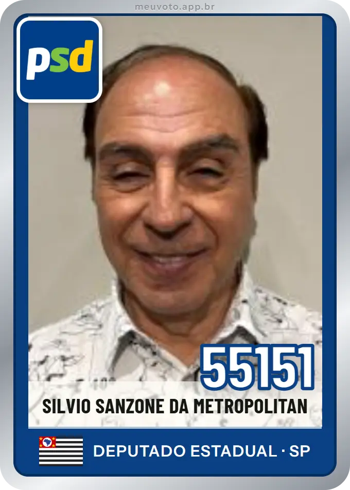 Carta de Silvio Sanzone da Metropolitan, número 55151, PSD