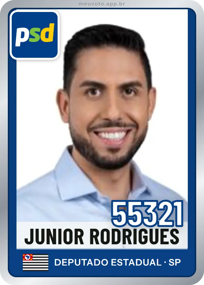 Carta de Junior Rodrigues, número 55321, PSD