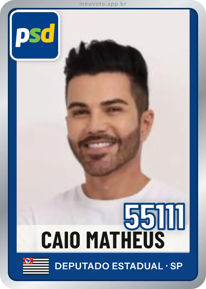 Carta de Caio Matheus, número 55111, PSD