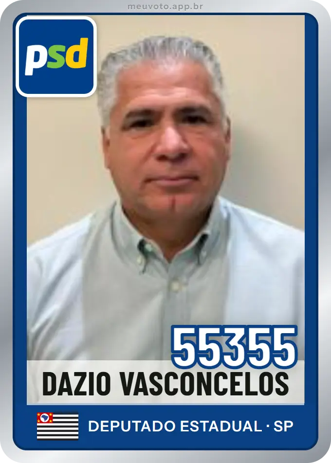 Carta de Dazio Vasconcelos, número 55355, PSD