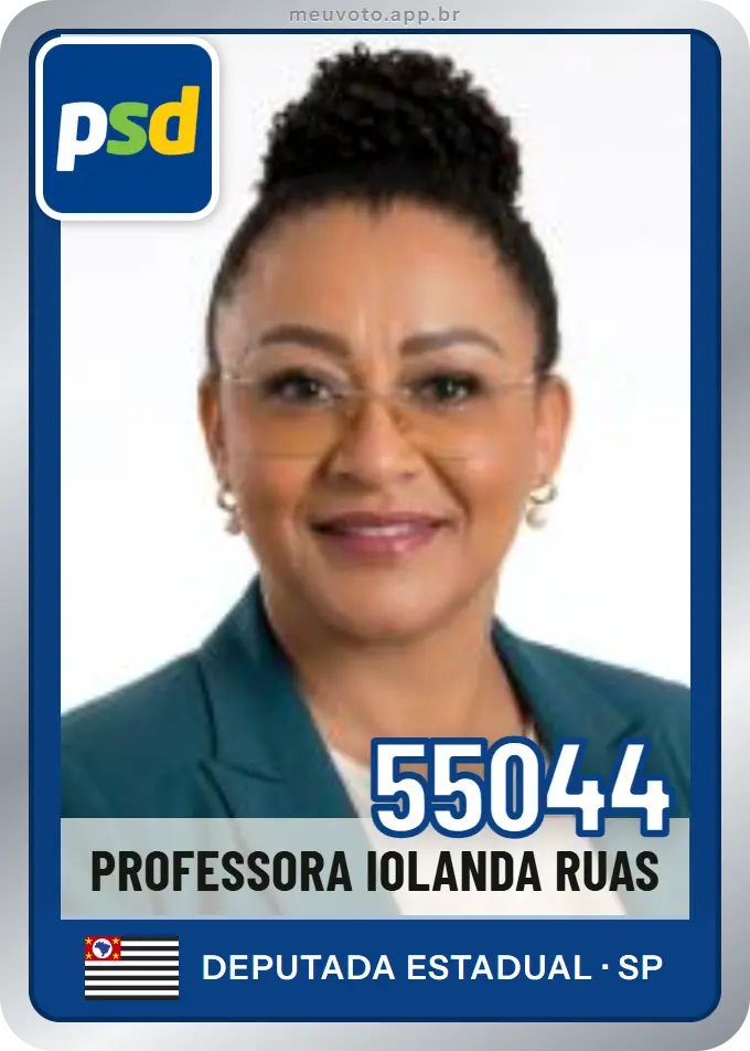 Carta de Professora Iolanda Ruas, número 55044, PSD