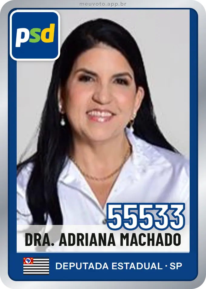 Carta de Dra. Adriana Machado, número 55533, PSD