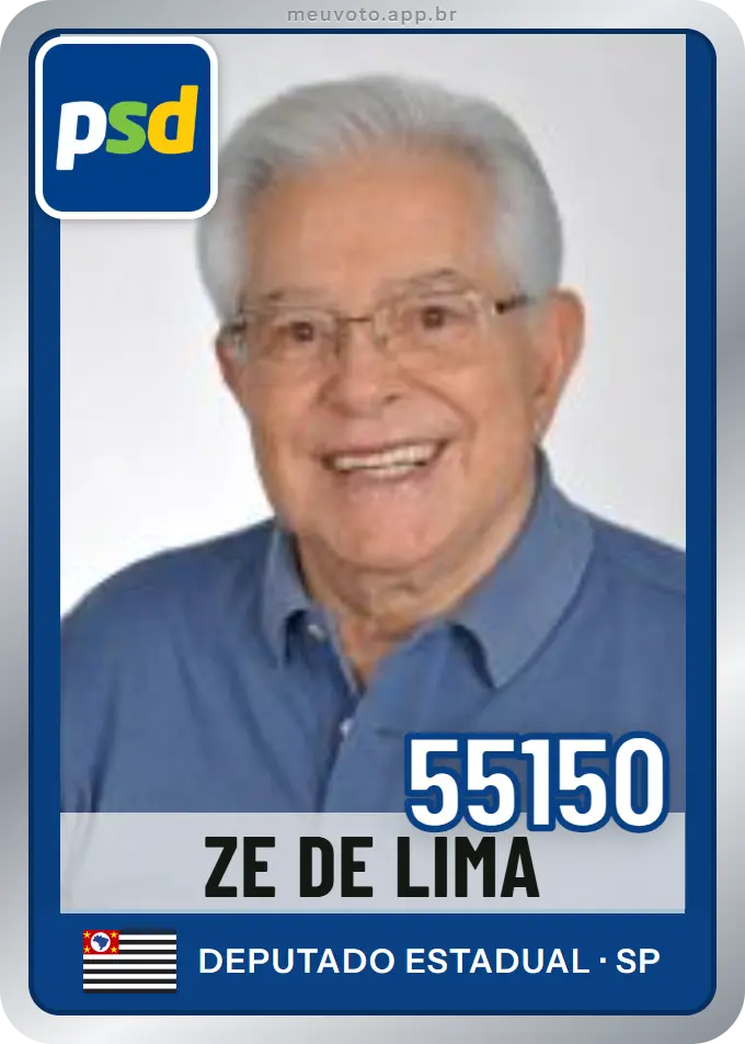 Carta de Ze de Lima, número 55150, PSD