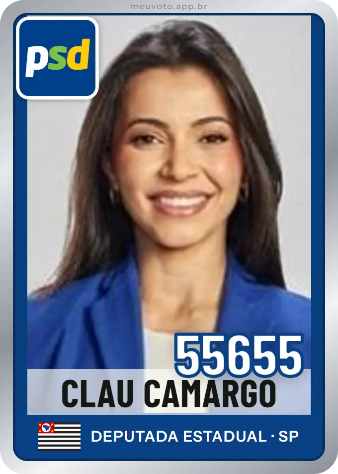 Carta de Clau Camargo, número 55655, PSD