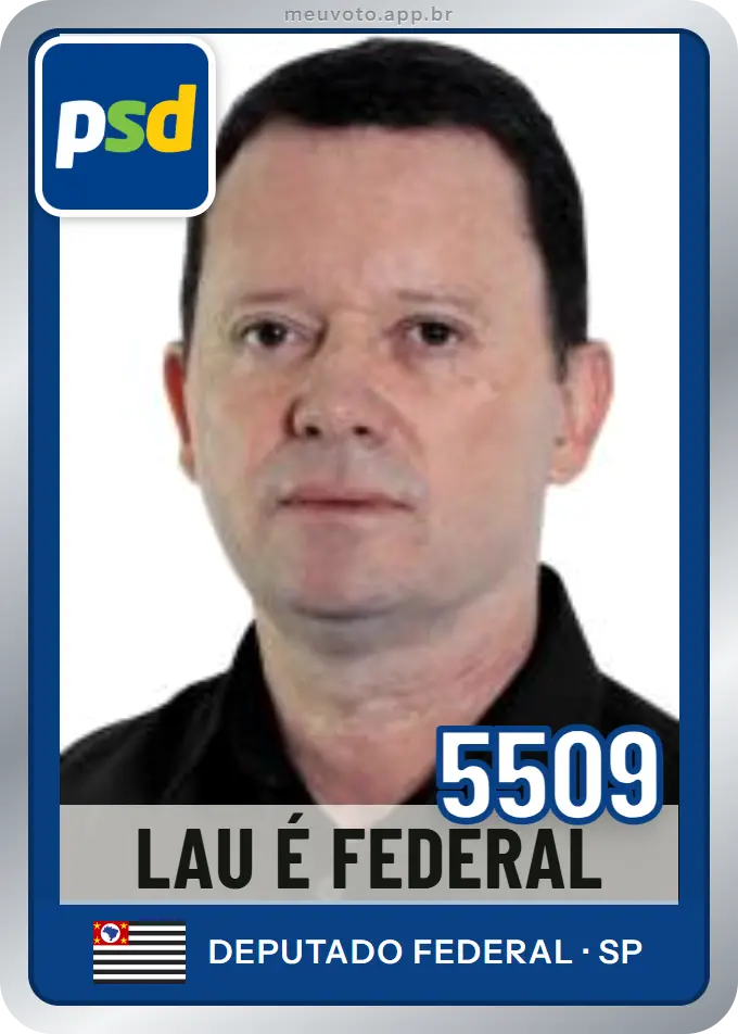 Carta de Lau É Federal, número 5509, PSD