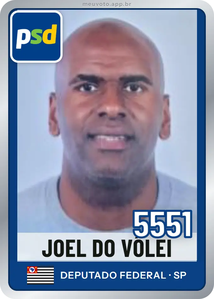 Carta de Joel do Vôlei, número 5551, PSD