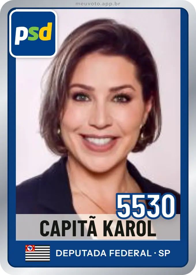 Carta de Capitã Karol, número 5530, PSD