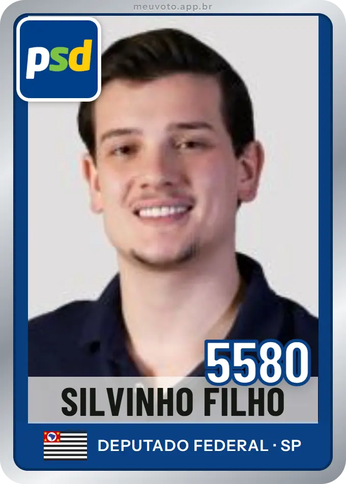 Carta de Silvinho Filho, número 5580, PSD