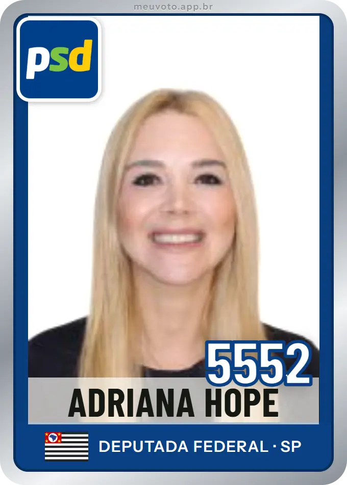 Carta de Adriana Hope, número 5552, PSD