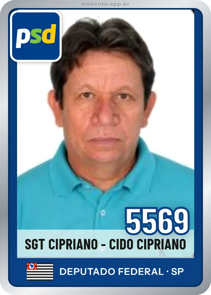 Carta de Sgt Cipriano - Cido Cipriano, número 5569, PSD