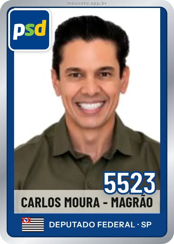 Carta de Carlos Moura - Magrão, número 5523, PSD