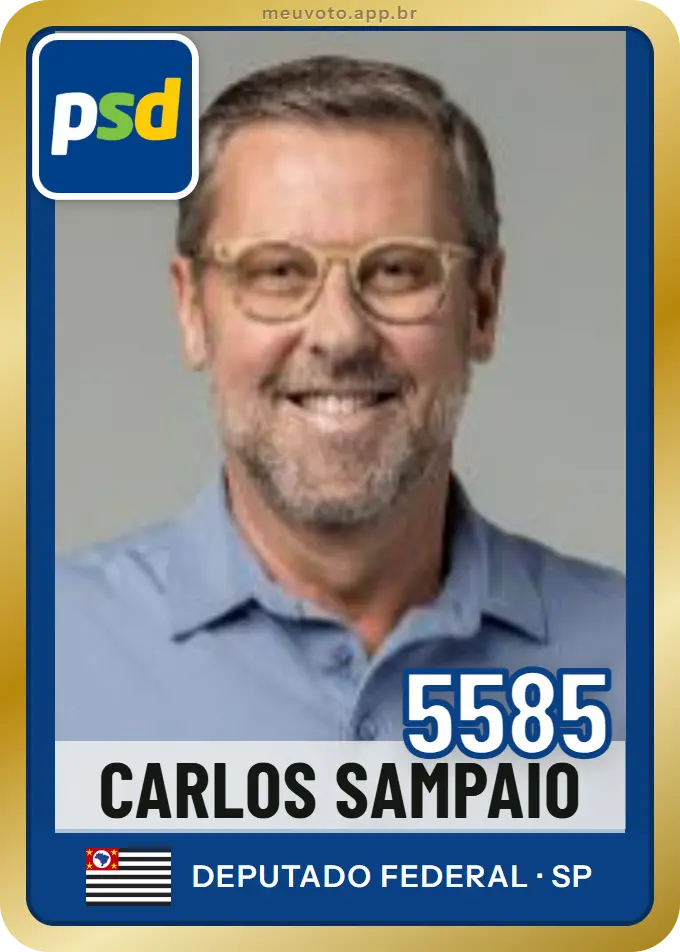 Carta de Carlos Sampaio, número 5585, PSD