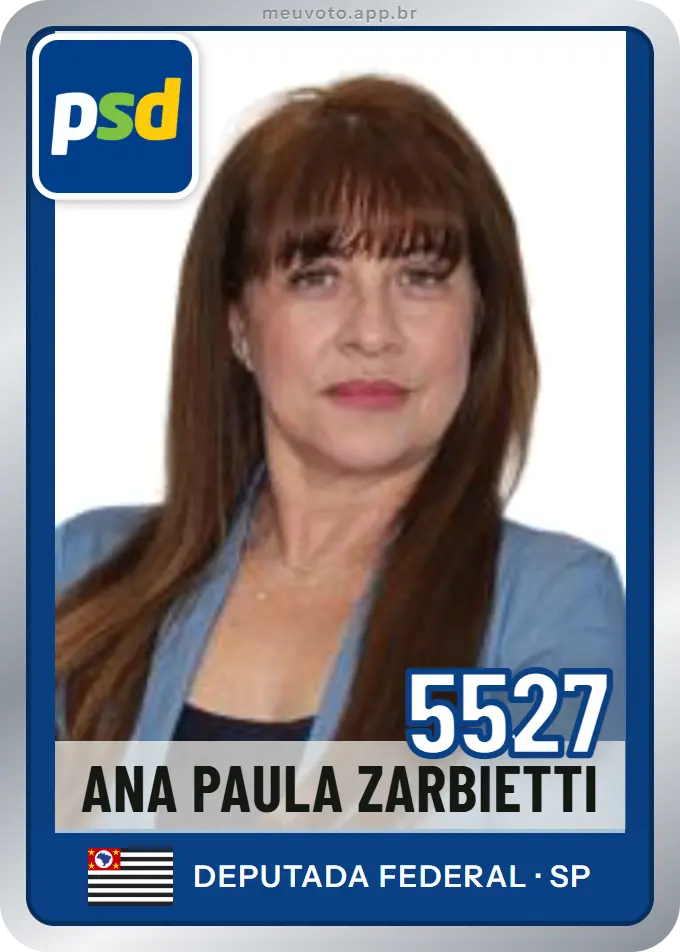 Carta de Ana Paula Zarbietti, número 5527, PSD