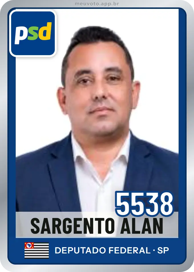 Carta de Sargento Alan, número 5538, PSD