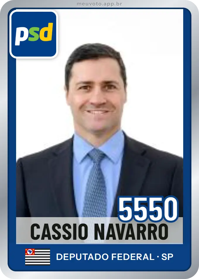 Carta de Cassio Navarro, número 5550, PSD