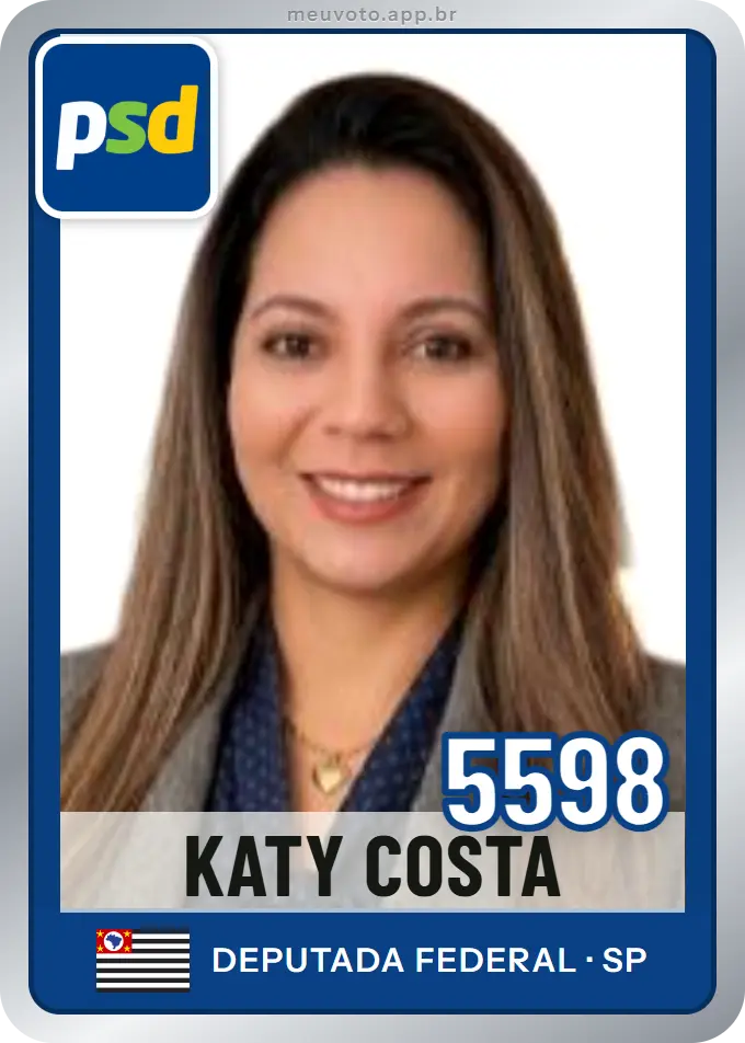 Carta de Katy Costa, número 5598, PSD