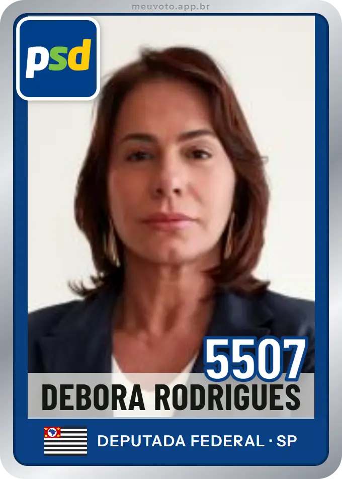 Carta de Debora Rodrigues, número 5507, PSD