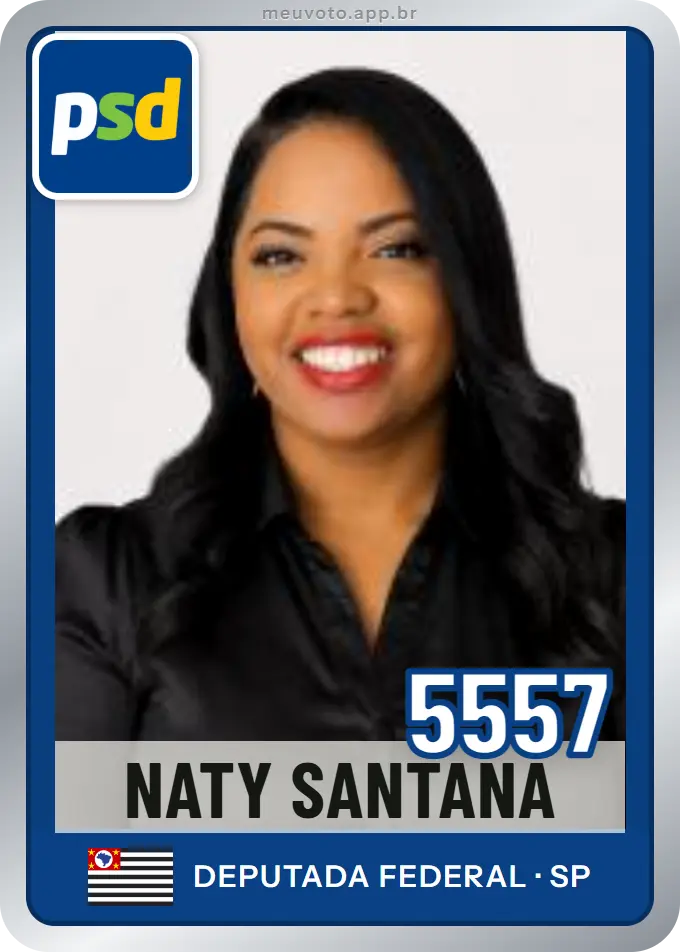 Carta de Naty Santana, número 5557, PSD