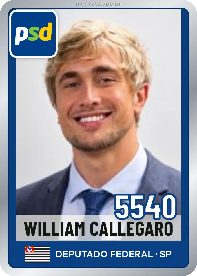 Carta de William Callegaro, número 5540, PSD