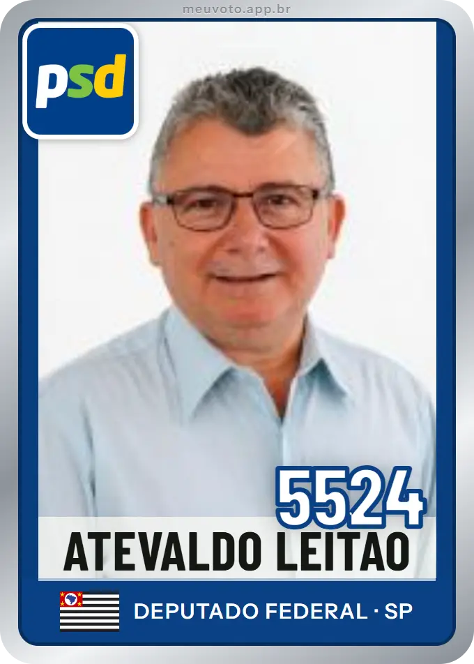 Carta de Atevaldo Leitão, número 5524, PSD