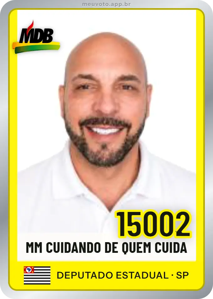 Carta de Mm Cuidando de Quem Cuida, número 15002, MDB