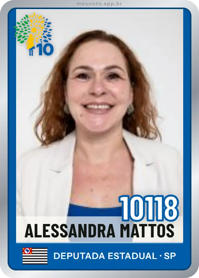 Carta de Alessandra Mattos, número 10118, Republicanos