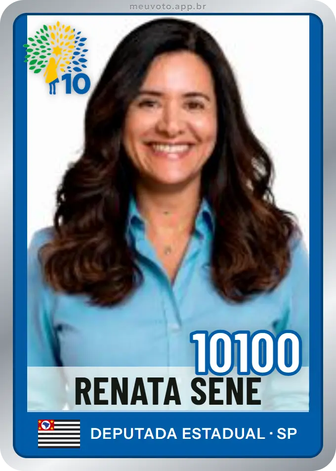 Carta de Renata Sene, número 10100, Republicanos