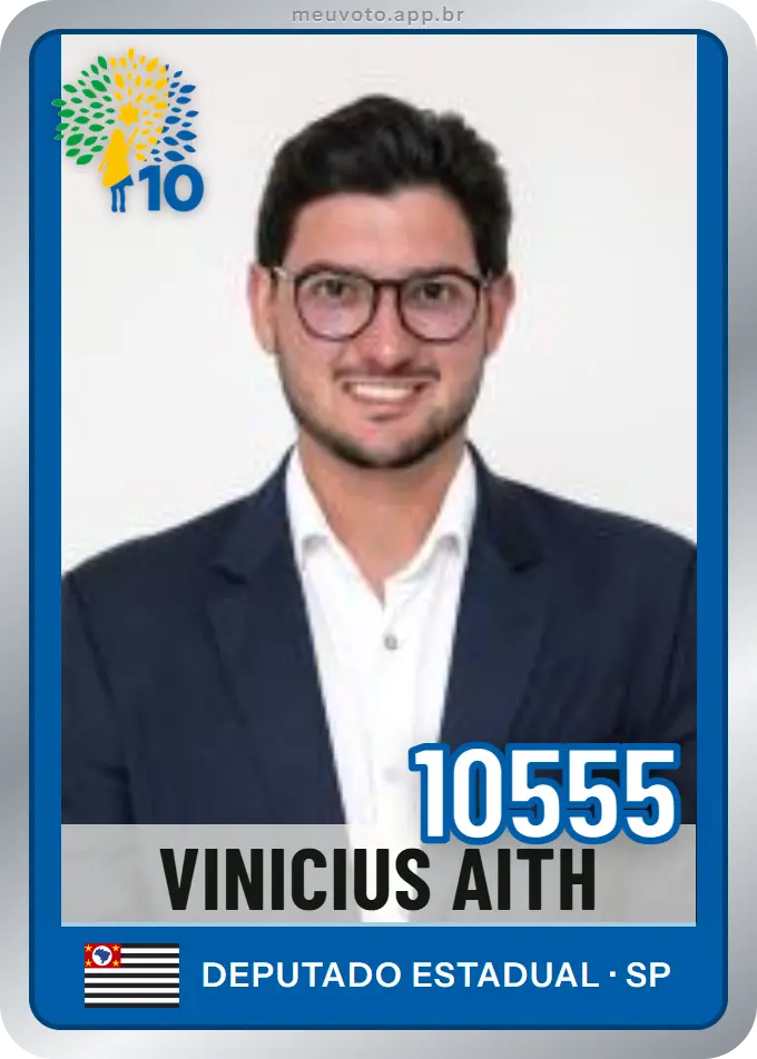 Carta de Vinicius Aith, número 10555, Republicanos