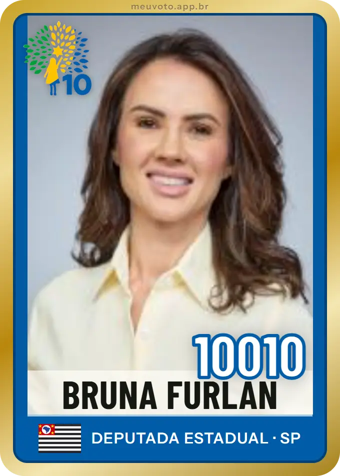 Carta de Bruna Furlan, número 10010, Republicanos