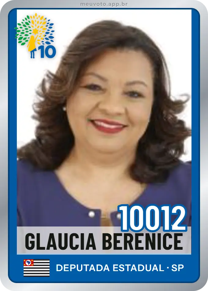 Carta de Glaucia Berenice, número 10012, Republicanos