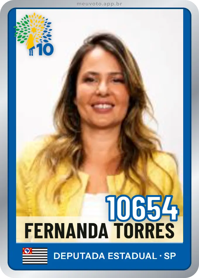 Carta de Fernanda Torres, número 10654, Republicanos