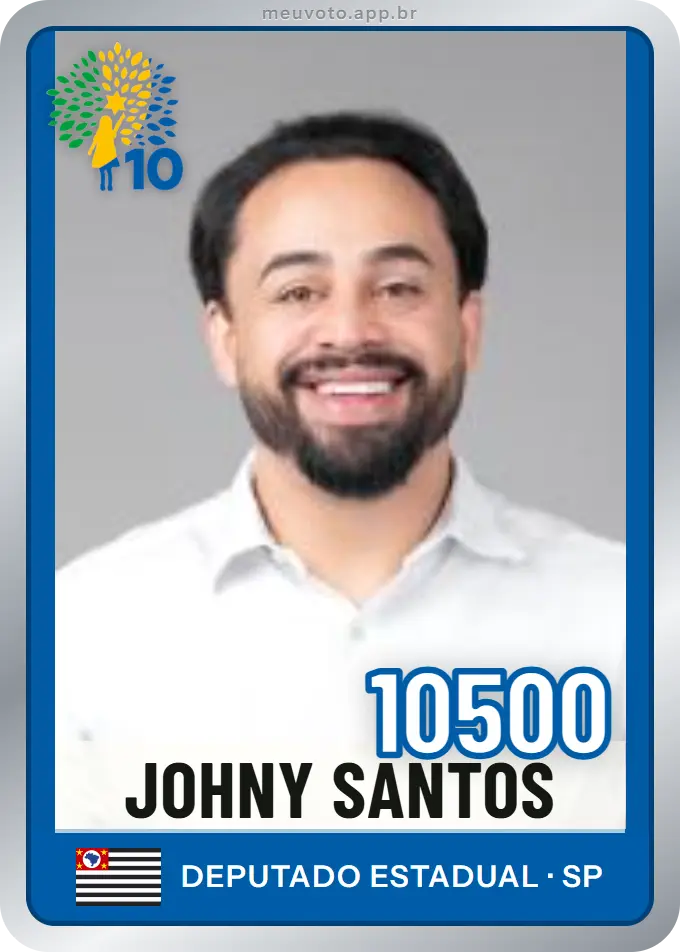 Carta de Johny Santos, número 10500, Republicanos