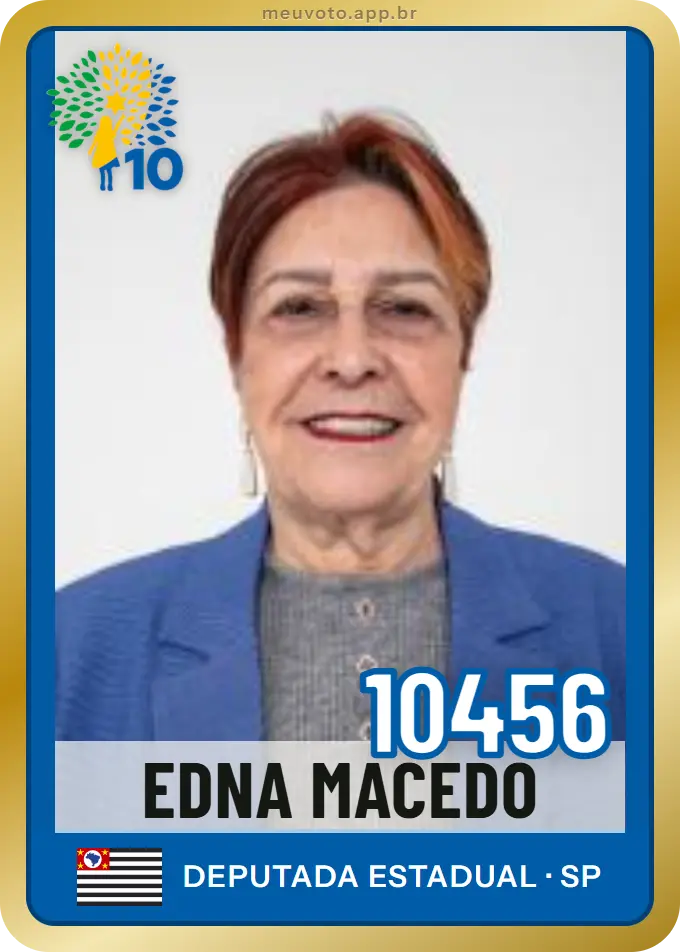 Carta de Edna Macedo, número 10456, Republicanos